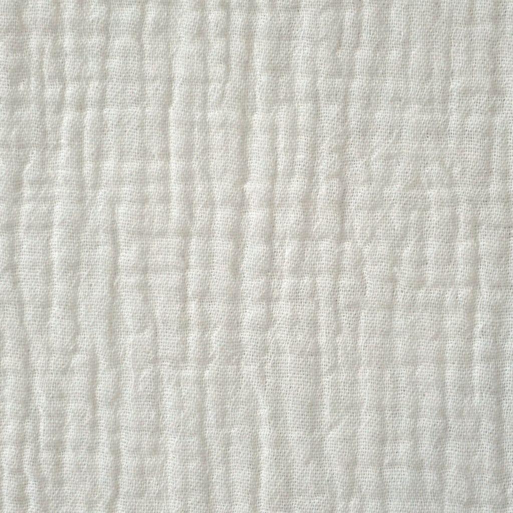 Musselin Double Gauze uni elfenbein